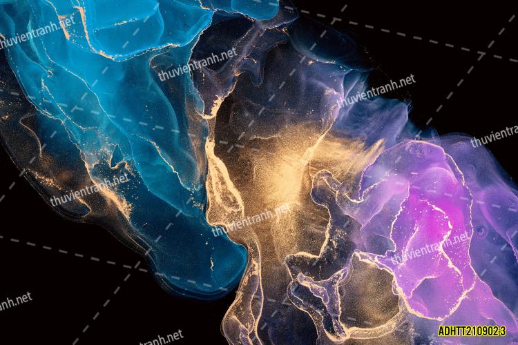 Tranh dán tường Trừu Tượng-ADHTT210902-3 - Tranh tường chất lượng cao